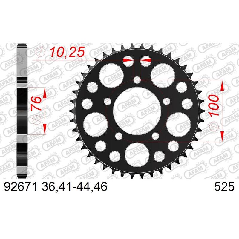 Couronne AFAM acier standard - 525