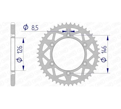 Couronne AFAM alu standard - 520