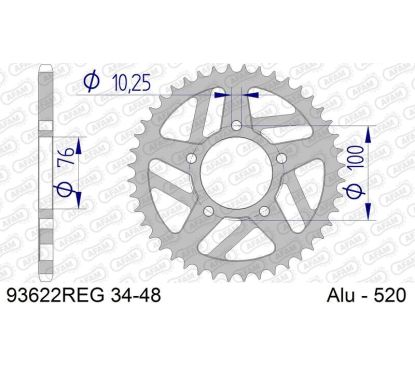 Couronne AFAM alu standard - 520