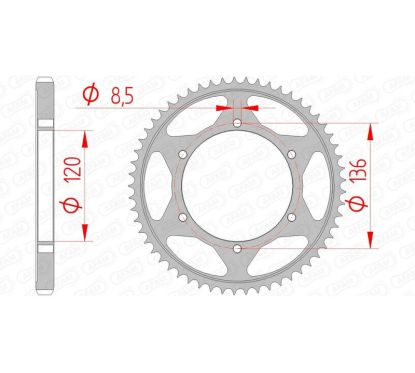 Couronne AFAM Acier Standard - 428