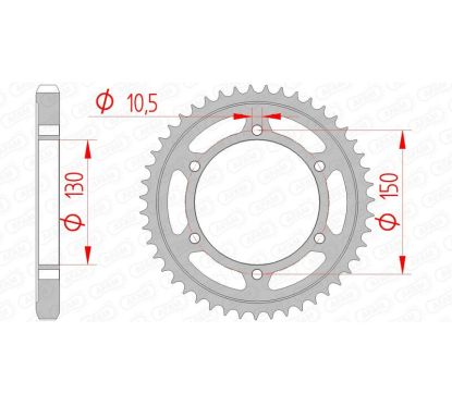 Couronne AFAM acier standard - 530