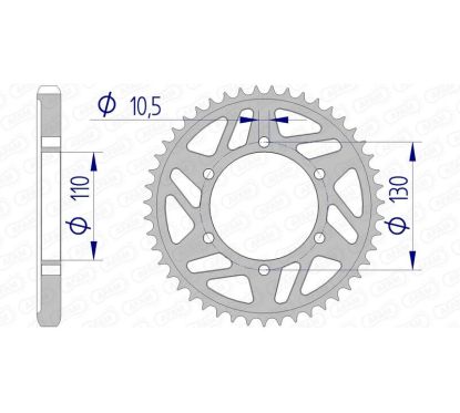 Couronne AFAM alu standard - 530
