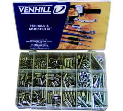 Coffret accessoires cables Venhill - 459 pièces protections caoutchouc