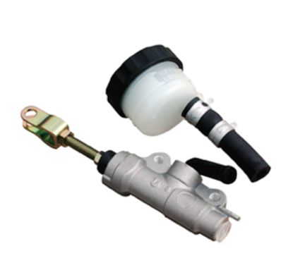 Maître-cylindre de frein arrière quad Ø 12.7mm / entraxe 49mm - argent Nissin