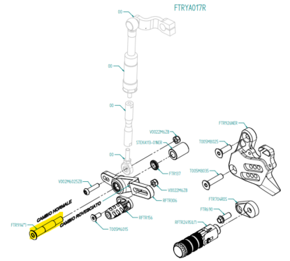 Pièce détachée LIGHTECH pour commande reculée - vis Allen