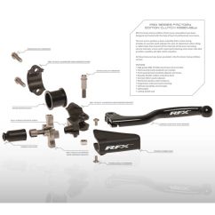 Ensemble de vis de rechange en acier inoxydable pour kit levier d'embrayage RFX Pro Series M4x8 2pcs - pour soufflet