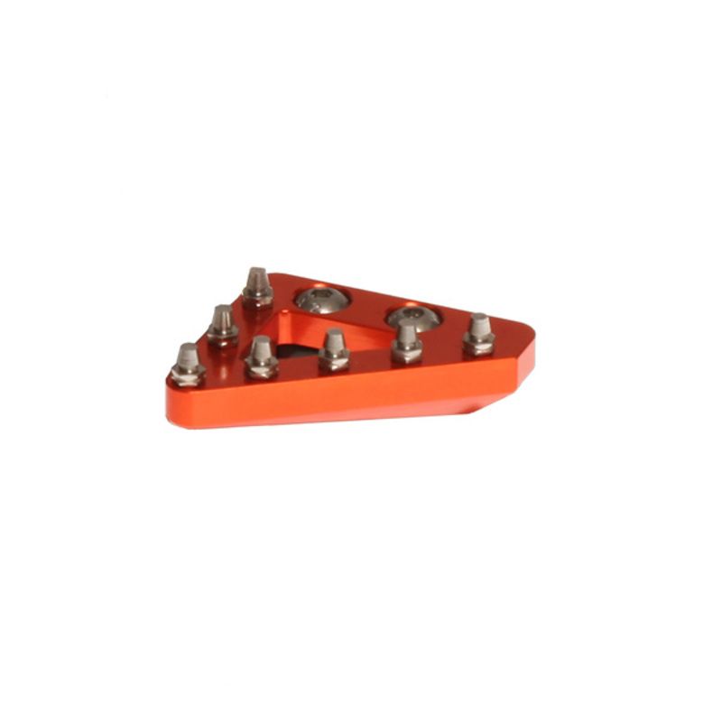 Embout fixe CNC de pédale de frein RFX Pro Series - orange
