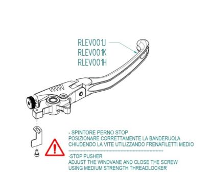 Kit de leviers repliables et réglables LIGHTECH - Type J
