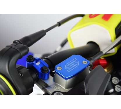 Couvercle maître-cylindre frein avant SCAR bleu