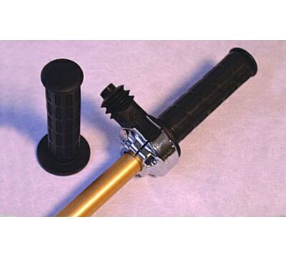 Poignée de gaz Domino Daytona chromée pour bi-cylindre