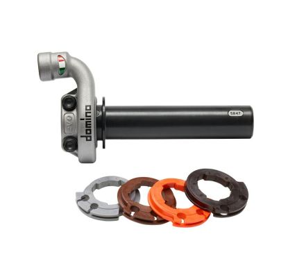 Poignée de gaz DOMINO KRK EVO sans revêtements pour motos 4T