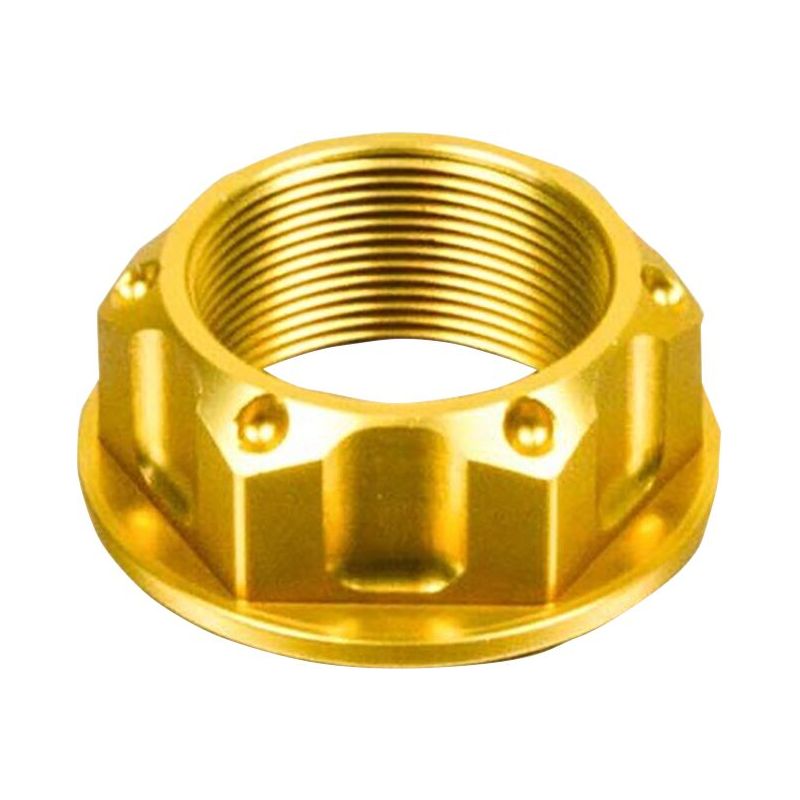 NUT TOP YOKE M25X1.00 GOLD