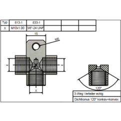 Répartiteur SPEEDBRAKES 813-1 Aluminum
