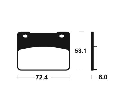 Plaquettes de frein TECNIUM route organique - MA393