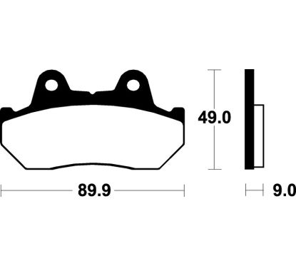 Plaquettes de frein TECNIUM Scooter organique - ME72
