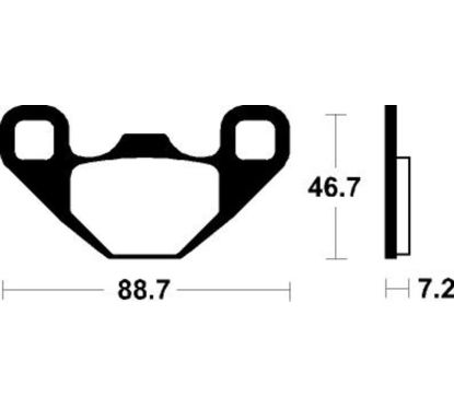 Plaquettes de frein TECNIUM MX/Quad métal fritté - MO406