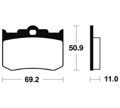 Plaquettes de frein TECNIUM route organique - MA162