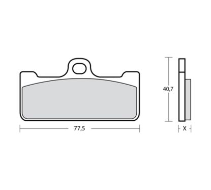 Plaquettes de frein BREMBO UPGRADE Type M028 Z04 - Racing