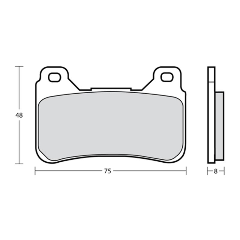 Plaquettes de frein BREMBO UPGRADE Type M488 Z04 - Racing