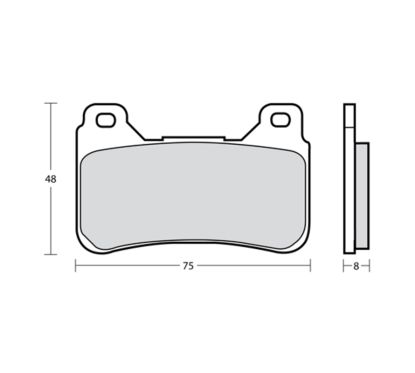 Plaquettes de frein BREMBO UPGRADE Type M488 Z04 - Racing