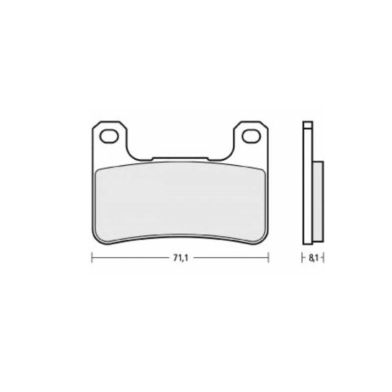 Plaquettes de frein BREMBO UPGRADE Type M518 Z04 - Racing