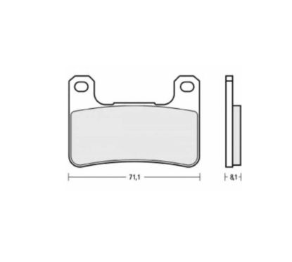 Plaquettes de frein BREMBO UPGRADE Type M518 Z04 - Racing