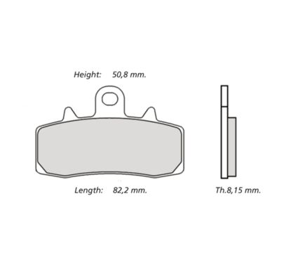 Plaquettes de frein BREMBO UPGRADE Type M568 Z04 - Racing