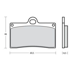 Plaquettes de frein BREMBO UPGRADE Type M538 Z03 - Endurance Racing