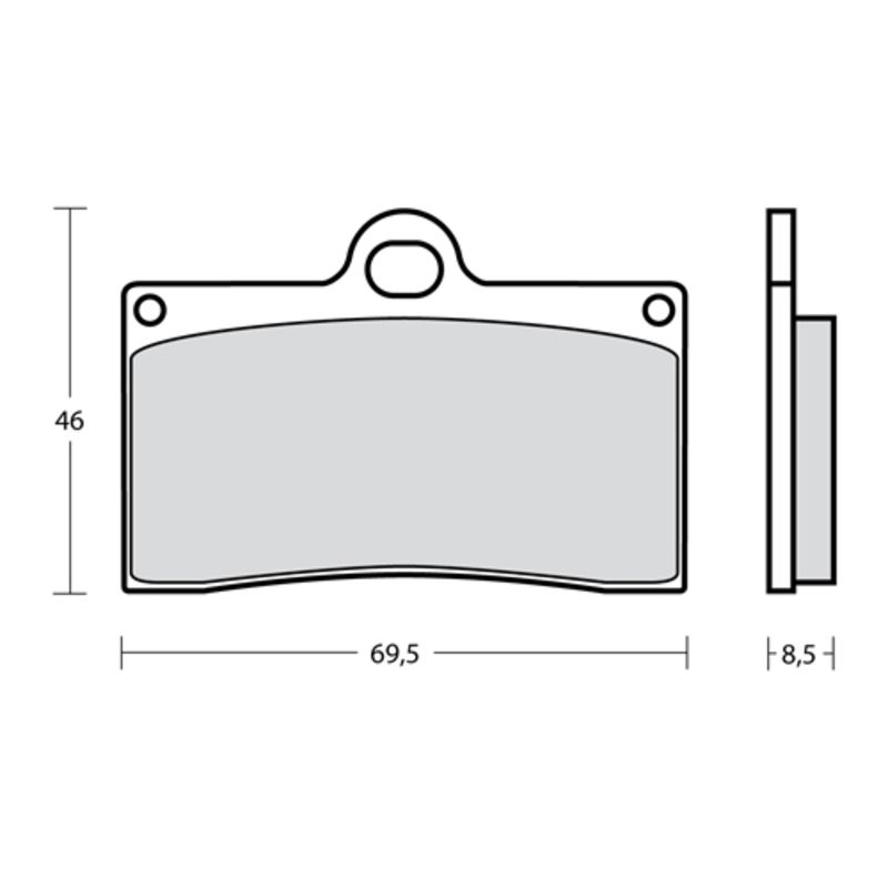 Plaquettes de frein BREMBO UPGRADE Type M538 Z03 - Endurance Racing