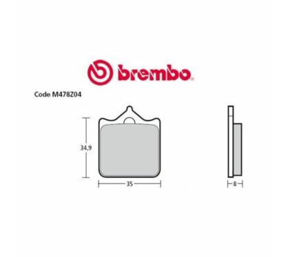 Plaquettes de frein BREMBO UPGRADE Type M478 Z10 - Racing