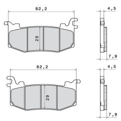 Plaquettes de frein BREMBO métal fritté - M588Z03