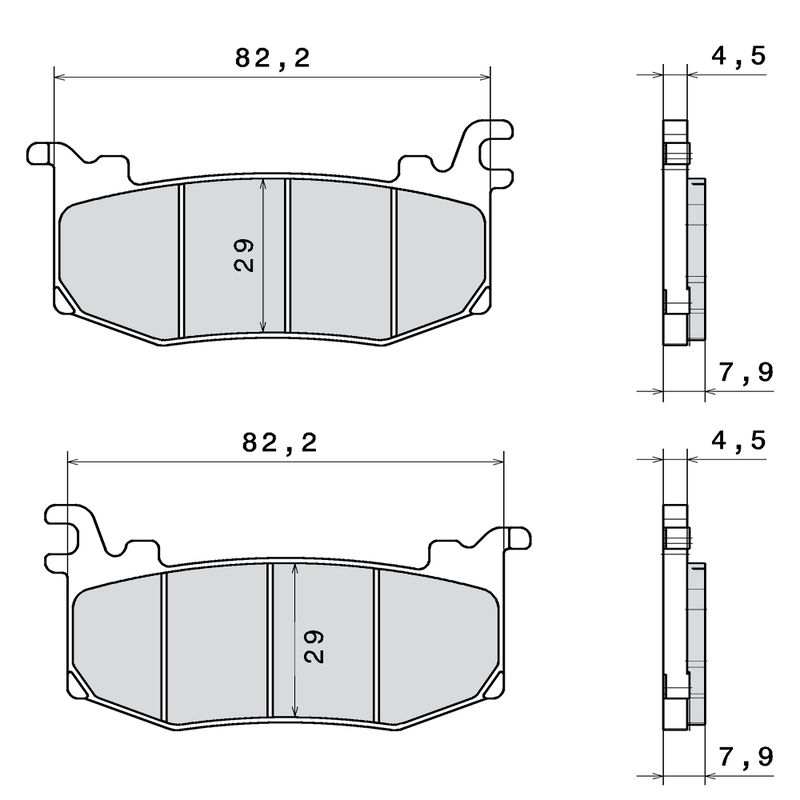Plaquettes de frein BREMBO métal fritté - M588Z03