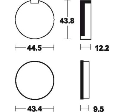 Plaquettes de frein TECNIUM route organique - MA16