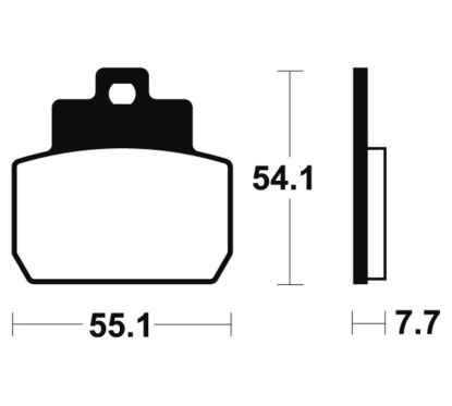 Plaquettes de frein TECNIUM Maxi Scooter métal fritté - MSS331