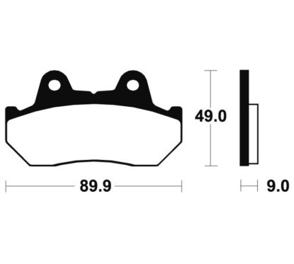 Plaquettes de frein TECNIUM Performance métal fritté - MF72