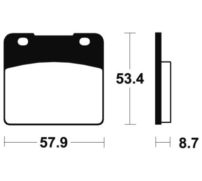 Plaquettes de frein TECNIUM Performance métal fritté - MF77