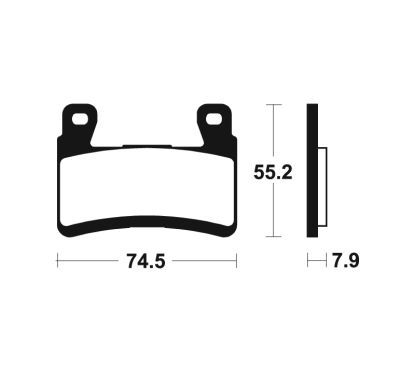Plaquettes de frein TECNIUM Racing métal fritté carbone - MCR394