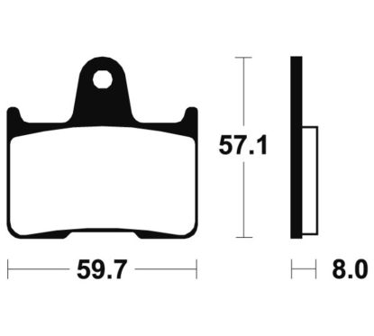 Plaquettes de frein TECNIUM Performance métal fritté - MR215