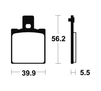 Plaquettes de frein TECNIUM route organique - MA83