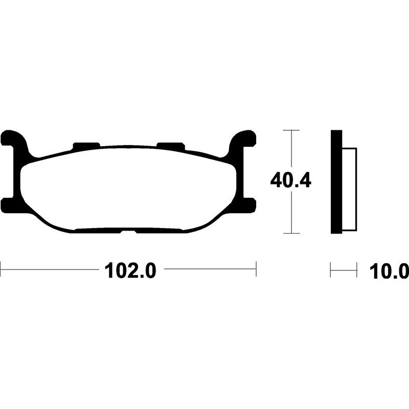Plaquettes de frein TECNIUM Scooter organique - ME163