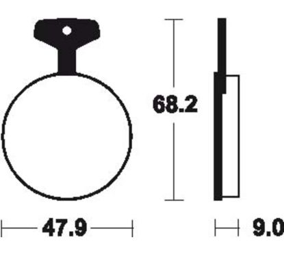 Plaquettes de frein TECNIUM route organique - MA4