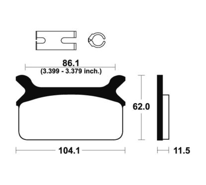 Plaquettes de frein TECNIUM Performance métal fritté - MR168