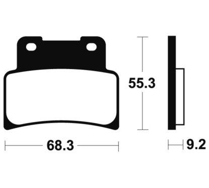 Plaquettes de frein TECNIUM Racing métal fritté carbone - MCR344
