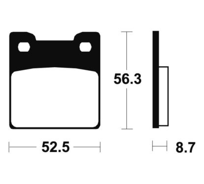 Plaquettes de frein TECNIUM Performance métal fritté - MR201