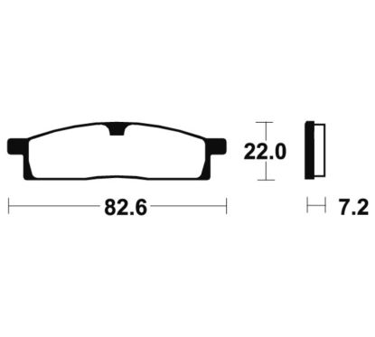 Plaquettes de frein TECNIUM route organique - MA89