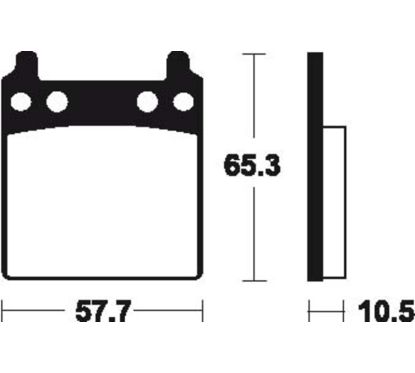Plaquettes de frein TECNIUM route organique - MA9
