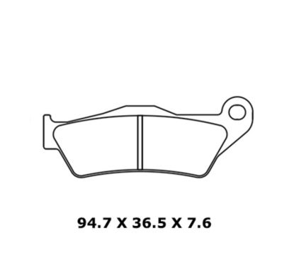 Plaquettes de frein CL BRAKES route métal fritté - 1258XBK5