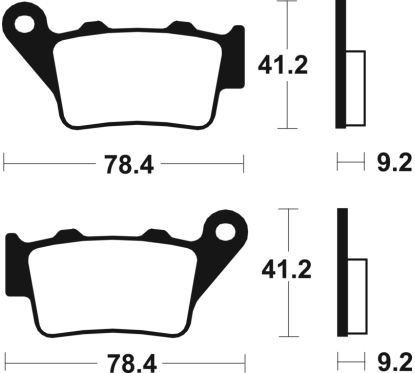 Plaquettes de frein TECNIUM Scooter organique - ME175