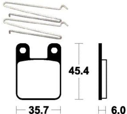 Plaquettes de frein TECNIUM Scooter organique - ME319