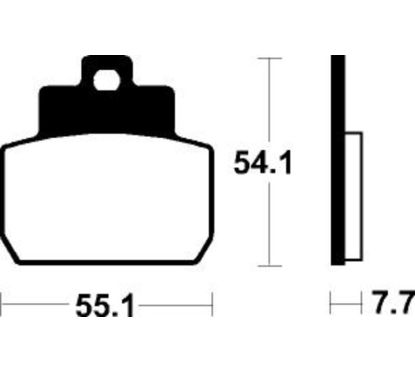 Plaquettes de frein TECNIUM Scooter organique - ME331
